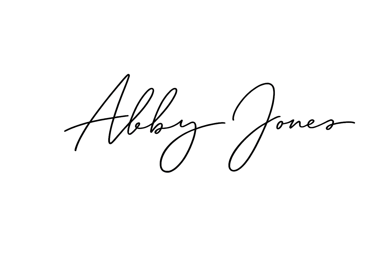Abby Jones signature