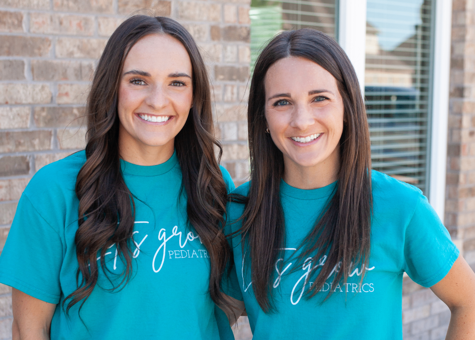 Abby Jones and Sarah Rodden, pediatric physical therapists at Let's Grow Pediatrics.